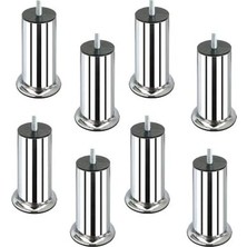 Royal Rain Store Koç Plastik 12 cm Baza Ayağı Koltuk Ayağı Kanepe Ayağı Civatalı M8 (Ince Diş) (8 Adet)