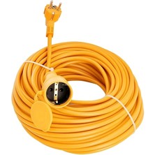 Royal Rain Store Seyyar Uzatma Kablosu, Erkek ve Dişi Fiş Kaplinli, Kapaklı Prizli, 3x2.5 Mm, Kalın Kablo, Bahçe, Şantiye, Atölye ve Dış Mekan Kullanımına Uygun, Güvenli Güç Bağlantı Kablosu (20 Metre)