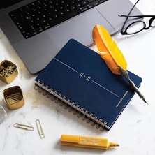 Royal Rain Store A5 Spiralli Keten 16 Aylık Akademik Ajanda - Lacivert