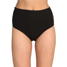 Tutku Bulut Fashion 0922 Kadın Siyah Ribana Bato Külot 6'lı Paket Yumuşak Dokulu Malzeme