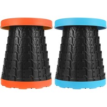 Royal Rain Store TA55 Teleskopik Taşınabilir Katlanabilir Tabur E, Bahçe Için, Banyo Için, Hafif Katlanır Tabur E, Balıkçılık, Okul, Konser, Kamp, Yürüyüş Için Dinlenme Çok Amaçlı Katlanır Tabure (1, Mavi)