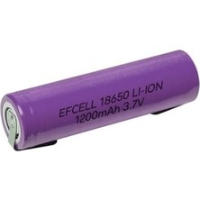 Royal Rain Store 3.7 Volt 1200 Mah Lithıum Lı-Ion Puntalı Mavi Pil (Başlıksız Puntalı)