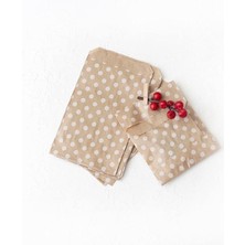 Royal Rain Store Kese Kağıdı, Kraft-Beyaz Puantiyeli (11X20-100 Adet)