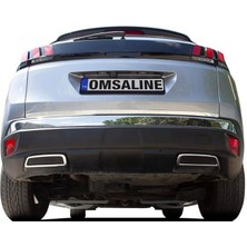 Royal Rain Store Line Peugeot 3008 ile Uyumlu Krom Egzoz Çerçevesi 2 Parça 2016 ve Sonrası