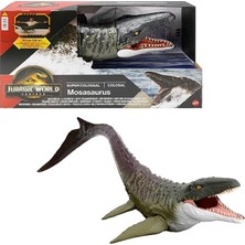 Royal Rain Store Jurassic World Rebirth Devasa Mosasaurus Aksiyon Figürü, 2 Saldırı Hareketine Sahip Dinozor Oyuncağı, Filmden Uyarlanan Tasarım, Bükülebilir Eklemler, JGB51