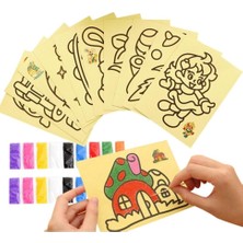 Royal Rain Store 10 Adet, Büyük Boy, Kum Boyama Seti, A4 Boyutunda, Kum Boyama Çalışması, Etkinlik