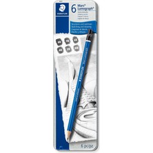 Royal Rain Store 100 G6 Mars Lumograph Kursun Kalem 6'lı Metal Kutuda 8b, 7b, 6b, 4b, 2b, Hb