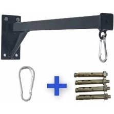 Royal Rain Store Kum Torbası Duvar Askı Aparatı / 4 Adet Çelik Dübel + Karabina