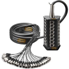 Royal Rain Store Merz STAGE-24C-10M 24 Kanal 10 Metre Multicore Kablolu Hazır Stage Box