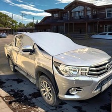 Royal Rain Store Branda Araba Güneşlik Araç Buz Kar Güneş Koruyucu Yarım Branda (Büyük Boy)