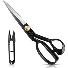 Royal Rain Store Kumaş Makas 25.5cm - Kumaş Giyim Deri Sağ Elle Siyah Kesim Için Terzi Makas