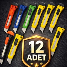 Nistabolje 12 Adet Maket Bıçağı Büyük Boy Falçata