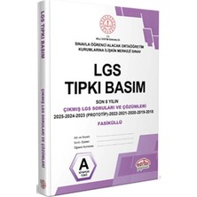 Editör Yayınları 8. Sınıf Lgs Tıpkı Basım Çıkmış Sorular ve Çözümleri 2018 - 2025 Yeni