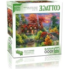 MarkEntegra 1000 Parça Sonbahar Temalı Puzzle, Göl Evi Manzarası