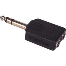 Indispensablely 6.3 mm Stereo Erkek / 6.3 mm Stereo Dişix2 Çevirici Jack