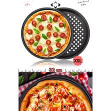 Büyük Boy Yanmaz Yapışmaz Karbon Çelik Pizza ve Lahmacun Tepsisi