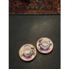 Şık 2 Kişilik 90 ml Kahve Fincanı Takımı, Zarif ve Modern Tasarım