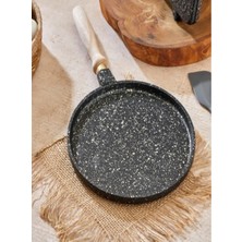 Döküm Gözleme Bazlama Tavası 22 cm Siyah, Sağlam ve Dayanıklı Tarz