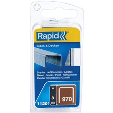 Royal Rain Store Zımba Teli Tip 970, 8 mm Zımba, 1.120 Adet, Black & Decker El ve Elektrikli Zımba Makineleri Için Düz Tel Kıskaçlar