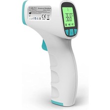 Royal Rain Store Net Medikal Temassız Ateş Ölçer Kızıl Ötesi ve Alından Termometre JPD-FR202 Turkuaz