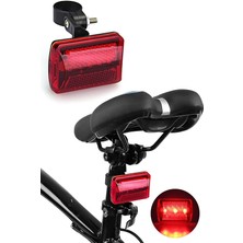 Royal Rain Store Tekli Arka Işık Pilli 300 Lümen 3 Mod Flaşörlü Bisiklet Arka Farı LED Işık Kırmızı 4445