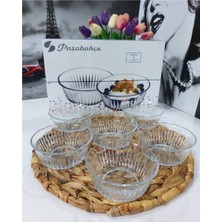 6'lı Büyük Cam Kase Seti, Çerezlik, Şık ve Dayanıklı Tasarım