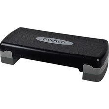 Royal Rain Store Step Tahtası, 2 Kademeli, 68X28X10-15 Cm, Siyah-Gri