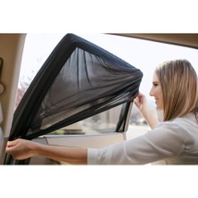 Royal Rain Store Oto Güneşlik Perde Araba Yan Cam Perdesi Güneş Önleyici Araç Içi Güneşliği Için Sinekliği Koruyucu Örtü Arka Koltuk Perdesi (2 Adet)