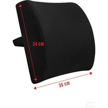 Royal Rain Store Bel Minderi Ortopedik Sandalye Bel Minderi Sırt Dayama Yastığı Visko Koltuk Bel Desteği