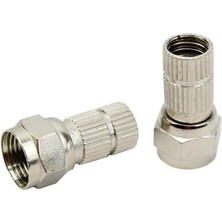 Indispensablely Herz Hrf-03 Rg6/u6 22 mm Siyah Contalı F Konnektör (100'LÜ Poşet)