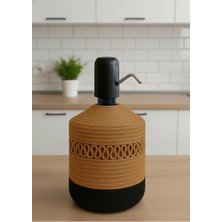 Doğal Jüt Hasır Görünümlü Su Sebili Kılıfı, Şık ve Estetik Koruma