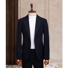 Taxi Giyim Üçlü Takım Elbise - Zara Kumaş - Lacivert - TG3ZL11