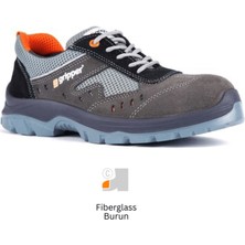 Mekap Pro Gripper Lena Gpr-70 S1 Src Süet Deri ve Tekstil Fiberglass burun Spor Iş Ayakkabısı