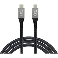 Royal Rain Store 4 Hızlı Şarj, Data ve Görüntü Aktarım Kablosu - Type USB C Thunderbolt 4/3 Uyumlu, USB 4, 40GBPS Veri Aktarım, 240W Şarj Gücü, 8k 60Hz, 4K 144Hz / 120Hz / 60Hz, Hdr (1 Metre)