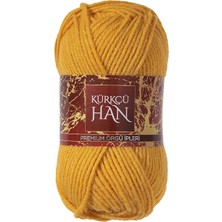 Royal Rain Store Han Dekor 100GR 100M El Örgü Ipi (Koyu Altın Sarısı)