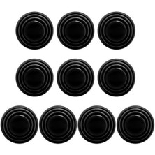 Royal Rain Store Adet Araç Kapı Ses Önleyici ve Darbe Emici Pad Universal Araba Kapısı Darbeye Dayanıklı Silikon Kalıp Ped Darbe Emici Conta, Araç Kapı Darbe ve Ses Emici Kapı Kaput Bagaj Çarpma Önleyici Ped Siyah