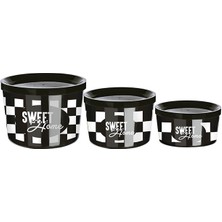 Similar Saklama Kabı 3 Boy Iç Içe Geçmeli Kolay Saklanır Yer Tutmaz- (360-800-1400ML)