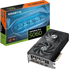 Royal Rain Store VGA Nvıdıa 8gb Gddr7 RTX5060 Eagle Oc GV-N5060EAGLE Oc-8gd 128BIT/3XDP/1XHDMI/2XFAN