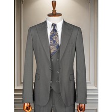 Taxi Giyim Üçlü Takım Elbise - Poliviskon Kumaş - Gri - TG3PG4