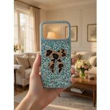 KumOziShop iPhone 17 Promax Uyumlu Fiyonklu Taşlı Kılıf