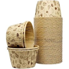 Royal Rain Store Kek Desenli Muffin Kek Kalıbı, Kek Kapsülü Cupcake Kalıbı, Airfryer Uyumlu