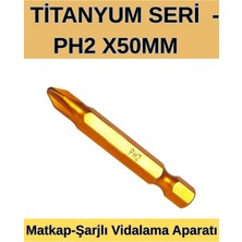 Kl Home 3AD  Fiyatı - Ph2 X50MM Titanyum  Seri  Matkap-Şarjlı  Vidalama Aparatı