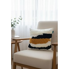 Rolivs Zentro Modern Çizgili Punch Kırlent 47x47cm (NK 2673)