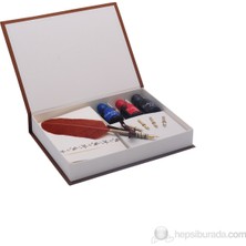 Steelpen Dolma Kalem Seti Ahşap & Zarflı 3 Renk Mürekkep  Cs-1228 VIP Kalemler