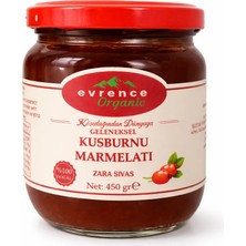 Evrence Organic Sivas Zara el yapımı Kuşburnu Marmelatı(Şeker oranı%25).Gıda Mühendisi Evren Çelik.