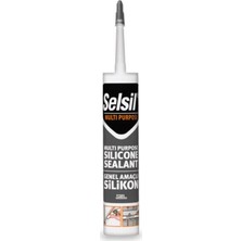 Selsil Genel Amaçlı Şeffaf Silikon 280 Gr Kolay Uygulama ve Yüksek Isı Dayanıklılığı