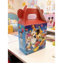 Party World 12 Li Mickey Mouse Karton Hediye Kutusu 20 cm Dogum Gunu Parti Malzemesi