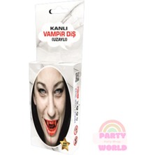 Party World Kanlı Vampir Diş – Şaka Malzemesi (1 Adet)