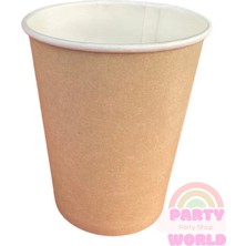 Party World Kraft 8'li Karton Bardak 8 Oz (240 Ml) Varyantlı Renk Seçenekleriyle!