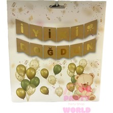 Party World Kraft “iyi Ki Doğdun” Banner Yazı – Doğal Konsept Süs